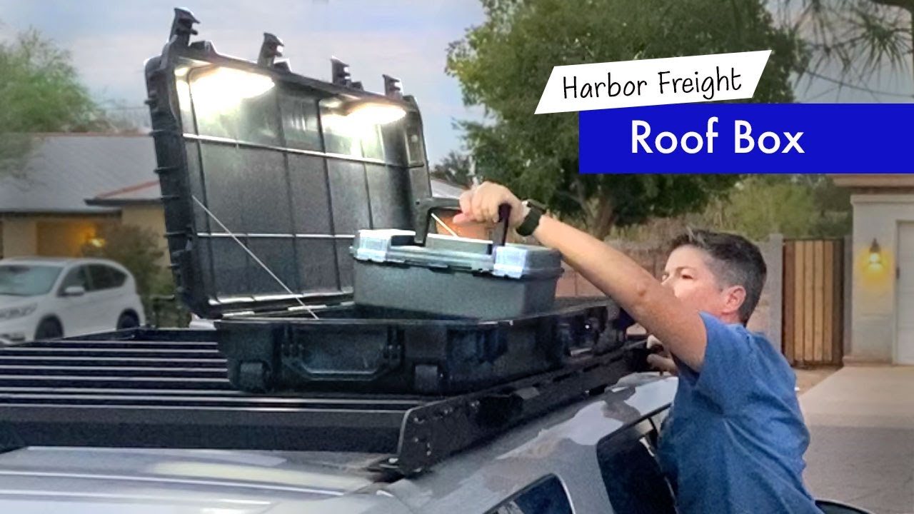 Installing a Harbor Freight rifle case on my 4Runner's Prinsu roof rack