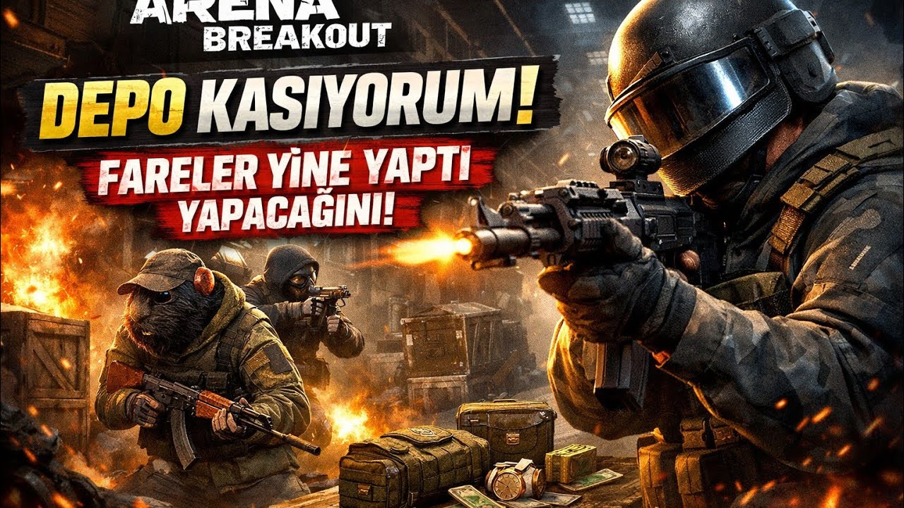 Depo Kasmaya devam.Fareler yine bitmiyor.Arena Breakout mobile. #arenabreakout #oyun #fps #savaş