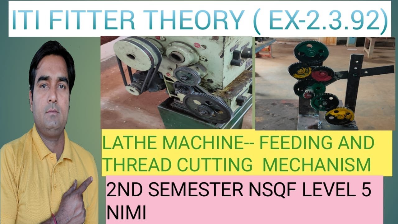 FEEDING  AND THREAD CUTTING MECHANISM/(EX-2.3.92) ITI FITTER THEORY.2ND SEM NSQF 5.ITI FITTER AIM.