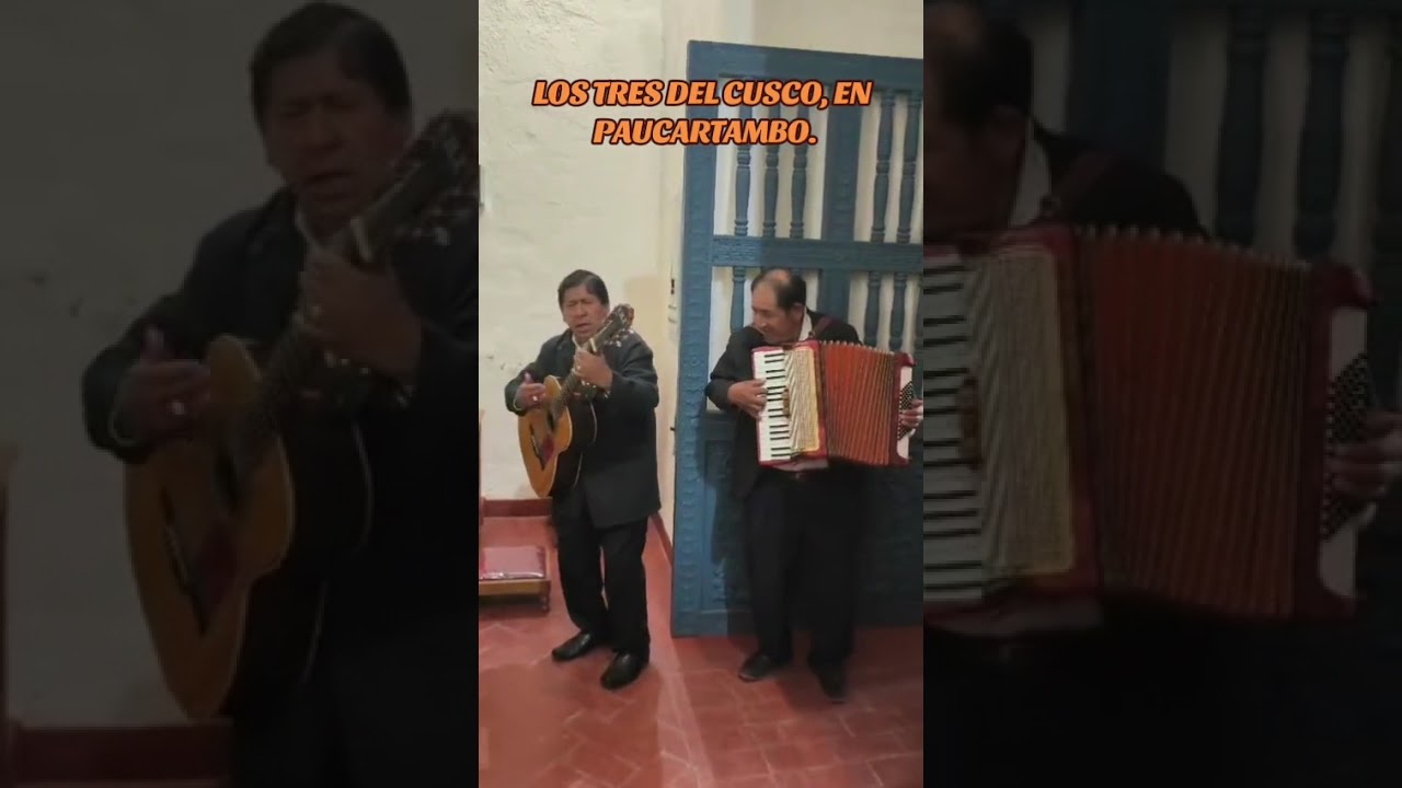 Los 3 de Cusco le cantan a Mamacha Carmen. #Paucartambo