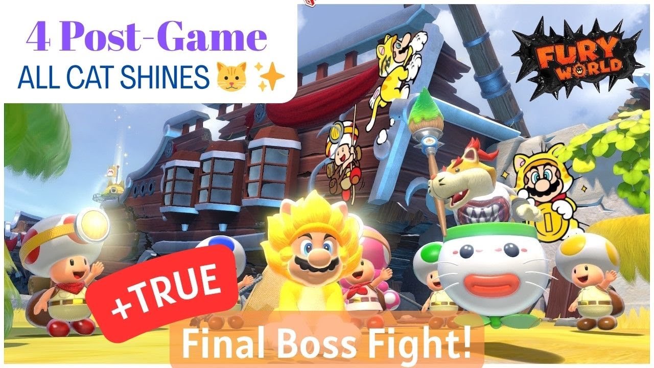 Bowser's Fury | All Cat Shines Post Game! 🐱✨