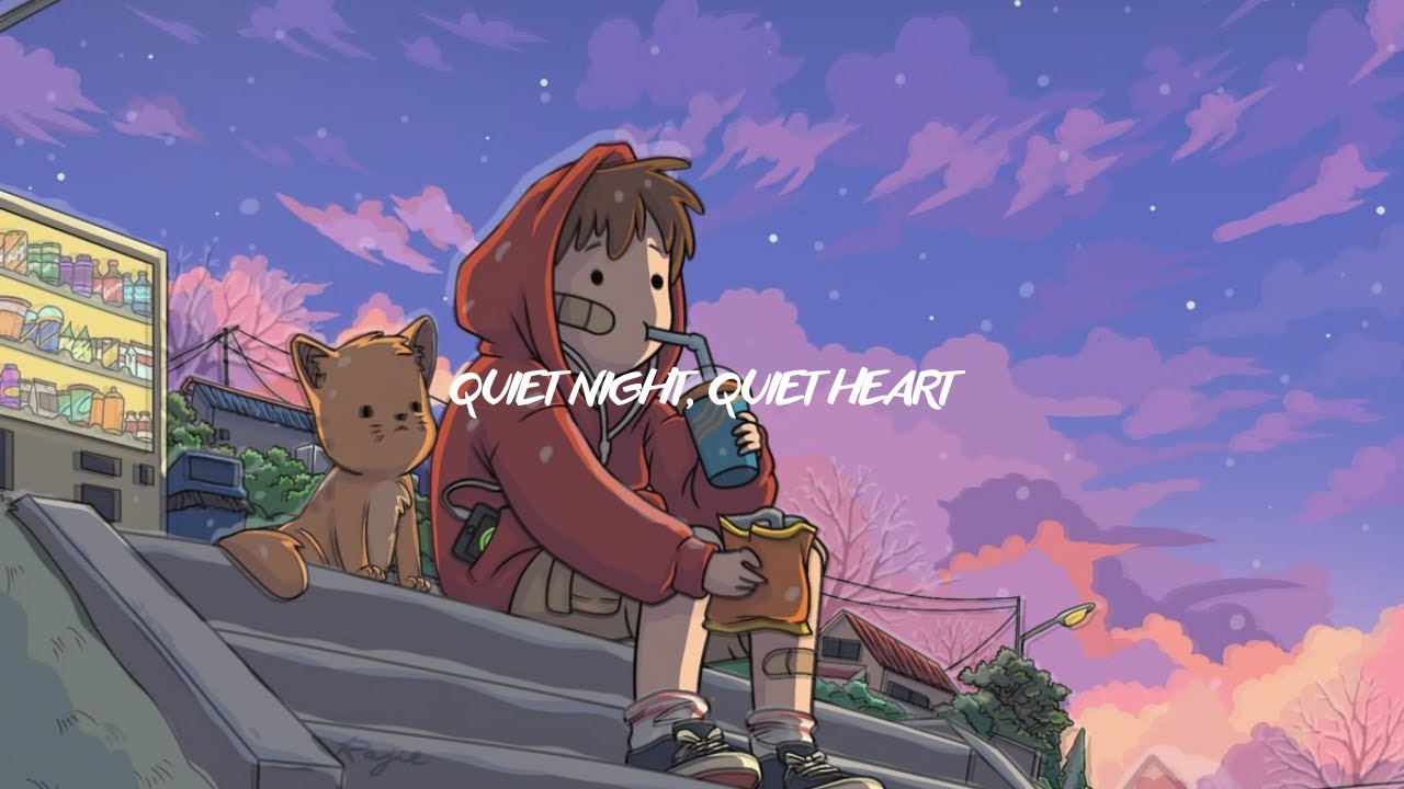 Quiet night, Quiet heart • Soft rain lofi / Calm ambient (1 hour)