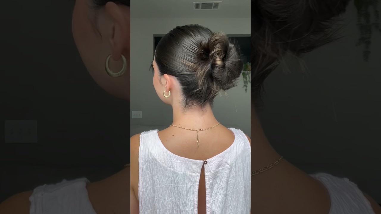 How to: the perfect slick back bun 🎀