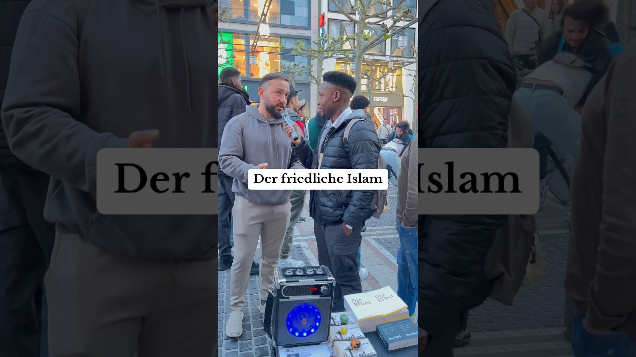 Der FRIEDLICHE ISLAM ☪️😰 #jesus #jesuschristus #islam #moslem #moslems #frankfurt #deutschland