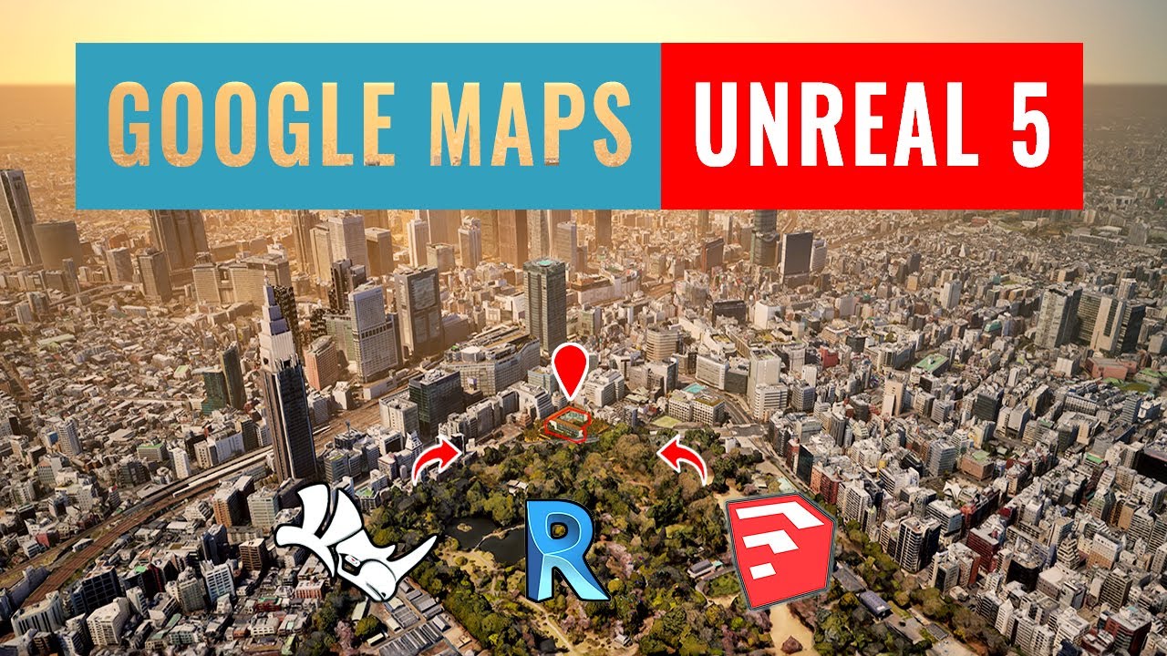 Пользовательские модели в UNREAL 5 и GOOGLE MAPS с использованием Cesium (Revit, Rhino, Sketchup)
