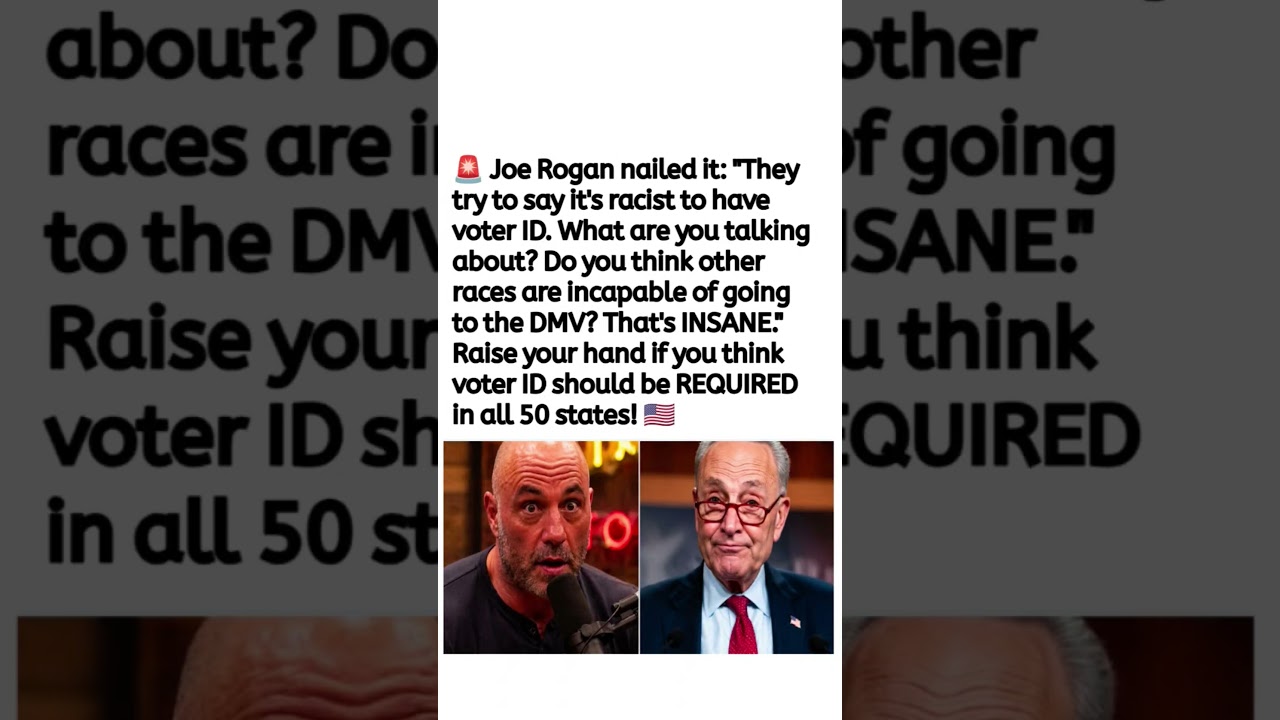 Joe Rogan's Voter ID Comments Spark Debate 🇺🇸