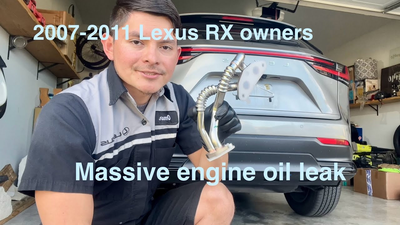 Lexus RX350 2007-2011 гг. СИЛЬНАЯ УТЕЧКА МАСЛА | обновленный патрубок масляного радиатора