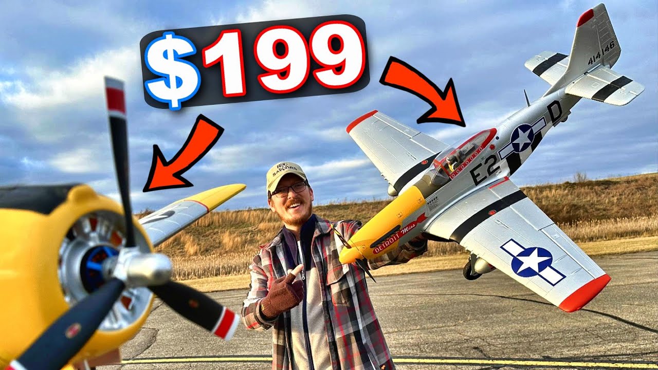 Two UNDER $200 RC Warbird Planes - Arrows P51 Mustang & T28 Trojan