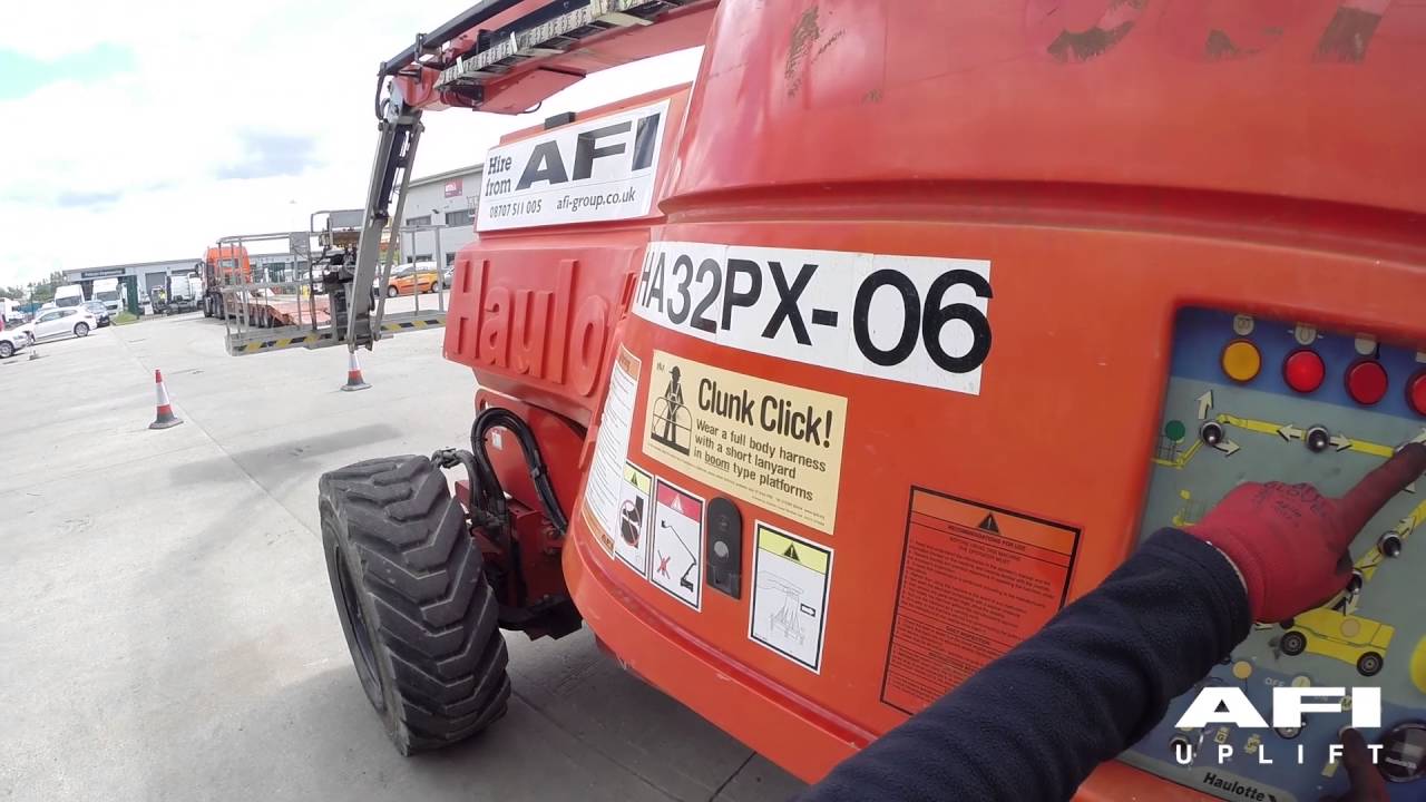AFI MEWP Emergency Lowering videos Haulotte HA32PX