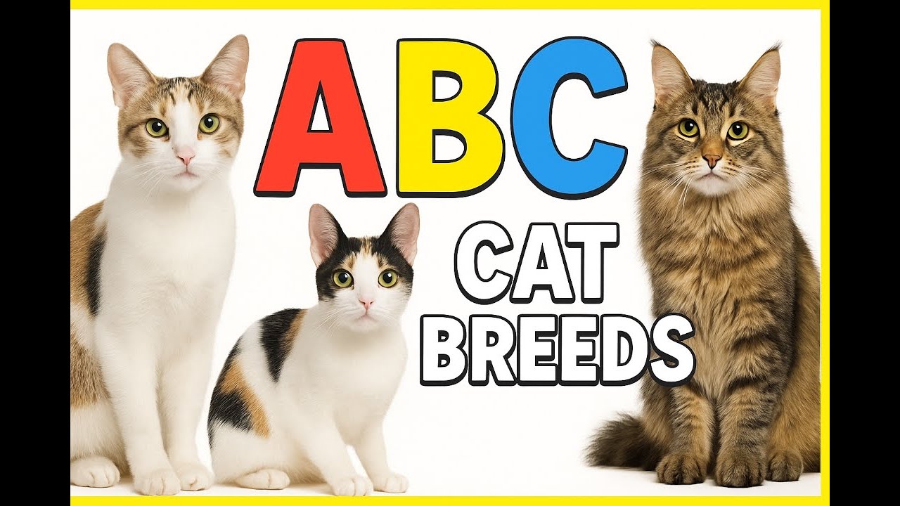 ABCs Cat Breeds for Kids! Meet All the Cute Cats From A to Z 🐱✨ | Kitty abc  Kitten alphabet