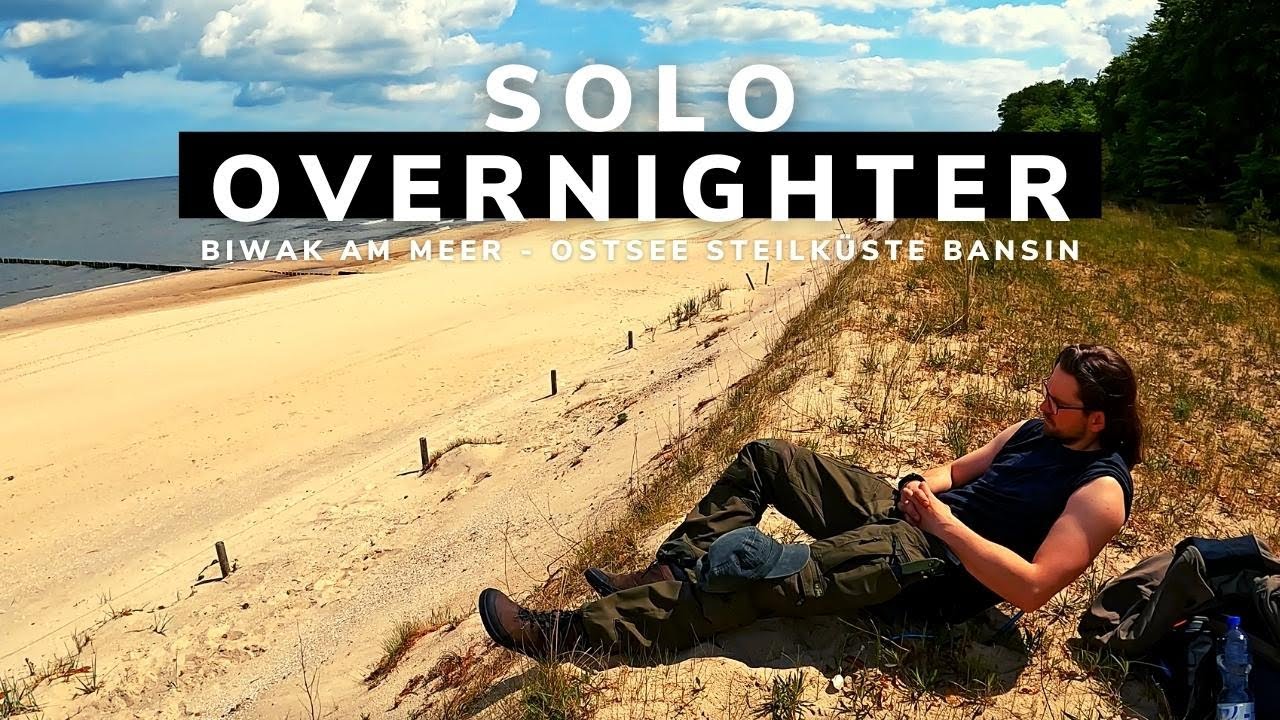 Solo Overnighter am Meer - Ostsee Steilküste Bansin - Wild Camping
