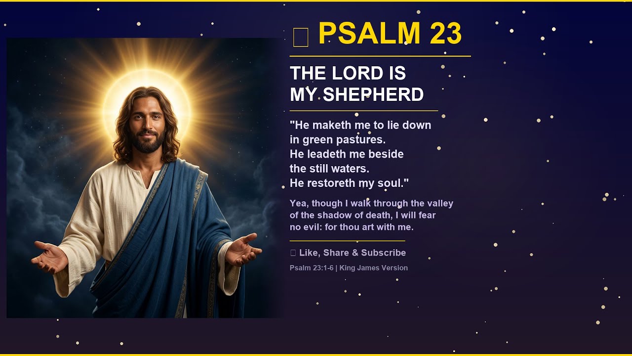 Psalm 23 — The Lord Is My Shepherd | Powerful Bible Verse | Christian Devotional