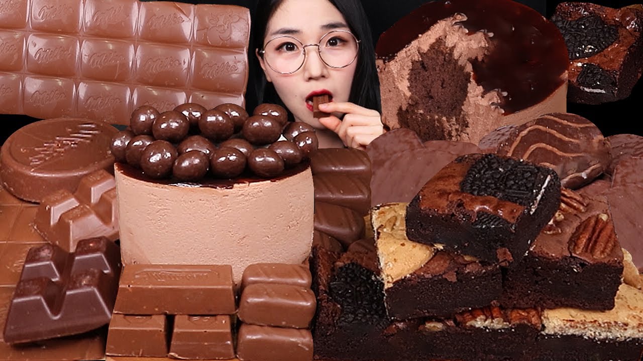 ASMR MUKBANG | 70만 기념🎉 역대급 초코파티!🍫초코케이크 브라우니 초콜릿 먹방 Chocolate Dessert Cake Brownie EATING SOUNDS