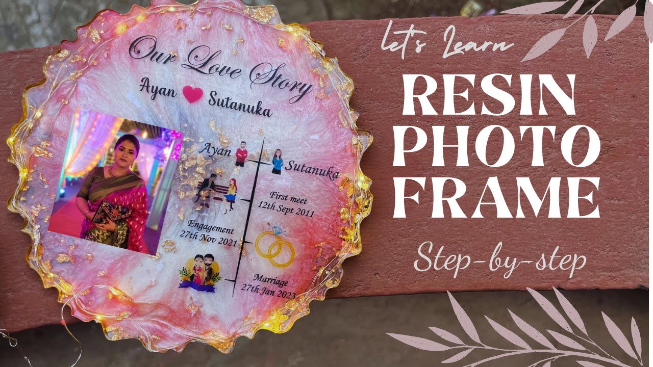 Resin Photo frame  #resinart #Resinnameplate