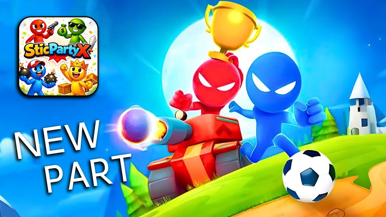 Stickman Party Gameplay – Mini Games Marathon | NEW PART (Android & iOS)