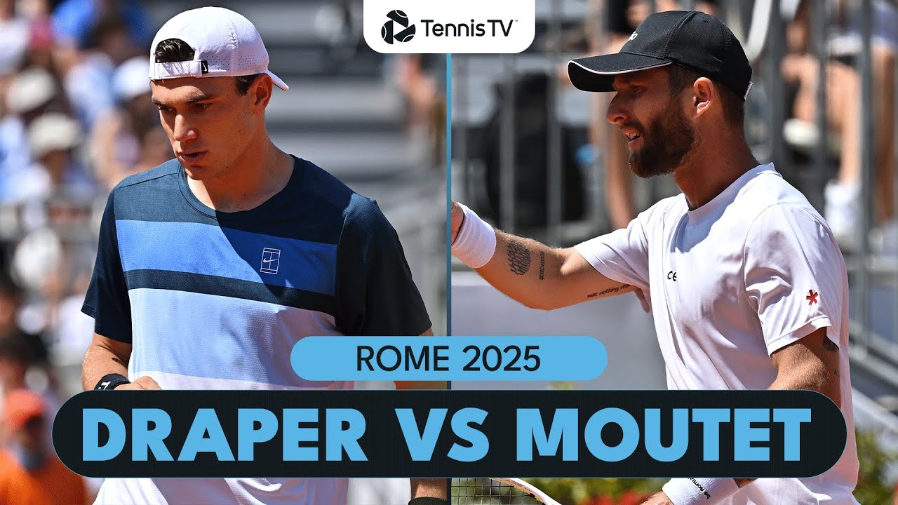 Jack Draper vs Corentin Moutet Highlights | Rome 2025
