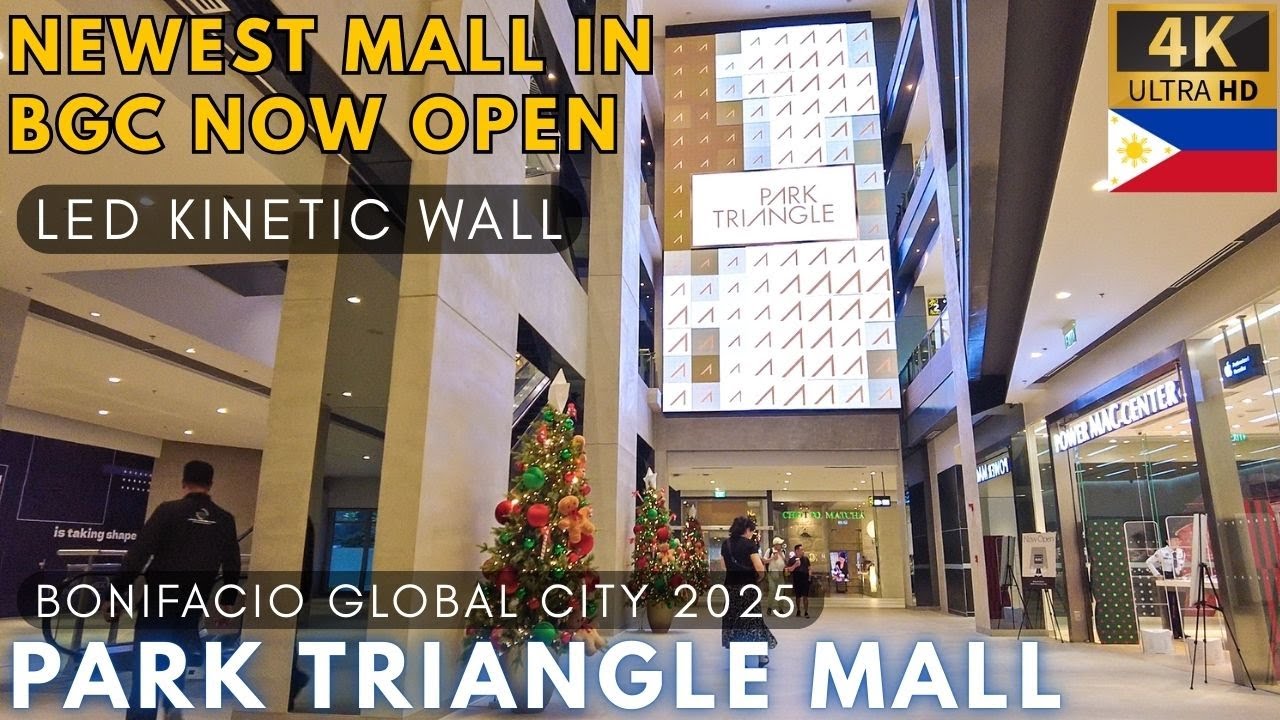 The Latest Modern Mall in BGC - PARK TRIANGLE MALL [4K Walking Tour] Philippines - December 2025