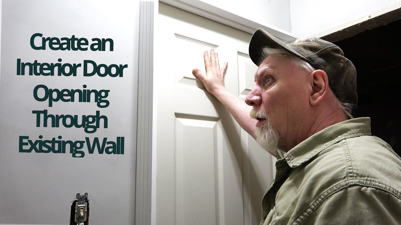 How to Create an Interior Door Opening Through Existing Wall & Install New Door