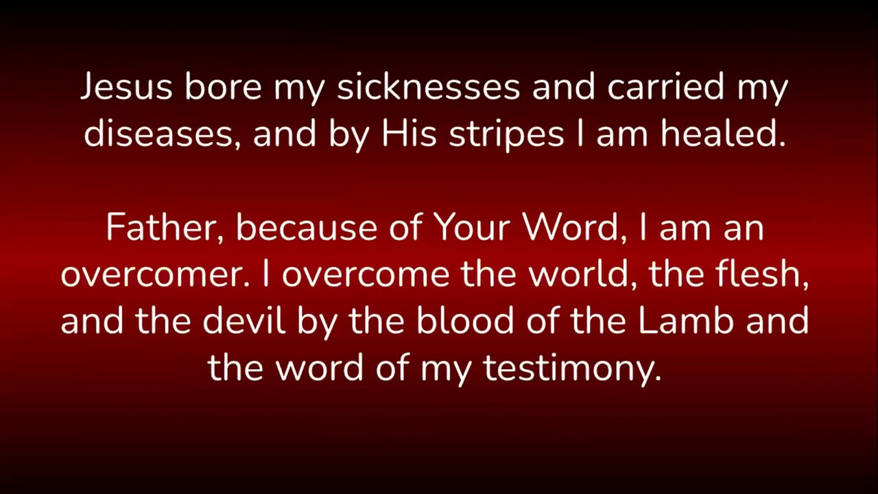 Confessions For Health And Healing