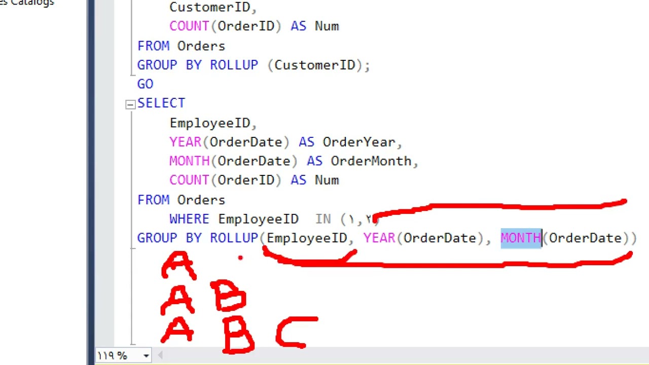 ROLLUP, CUBE, GROUPING Functions and GROUPING SETS