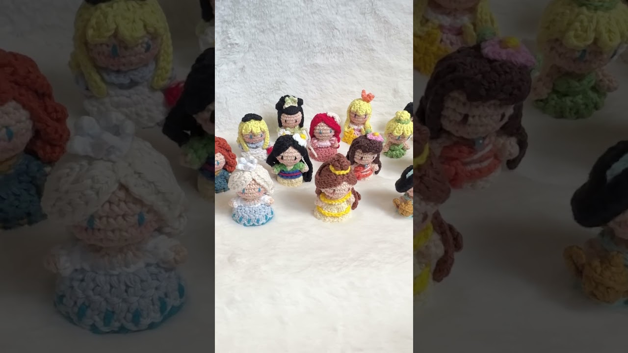 Princess 👑 #crochet #amigurumi #handmade #cute #diy #disney #princess #disneyprincess