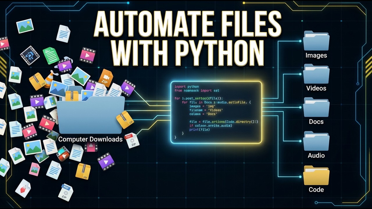 Automate Your Downloads Folder with Python | File Organizer Script