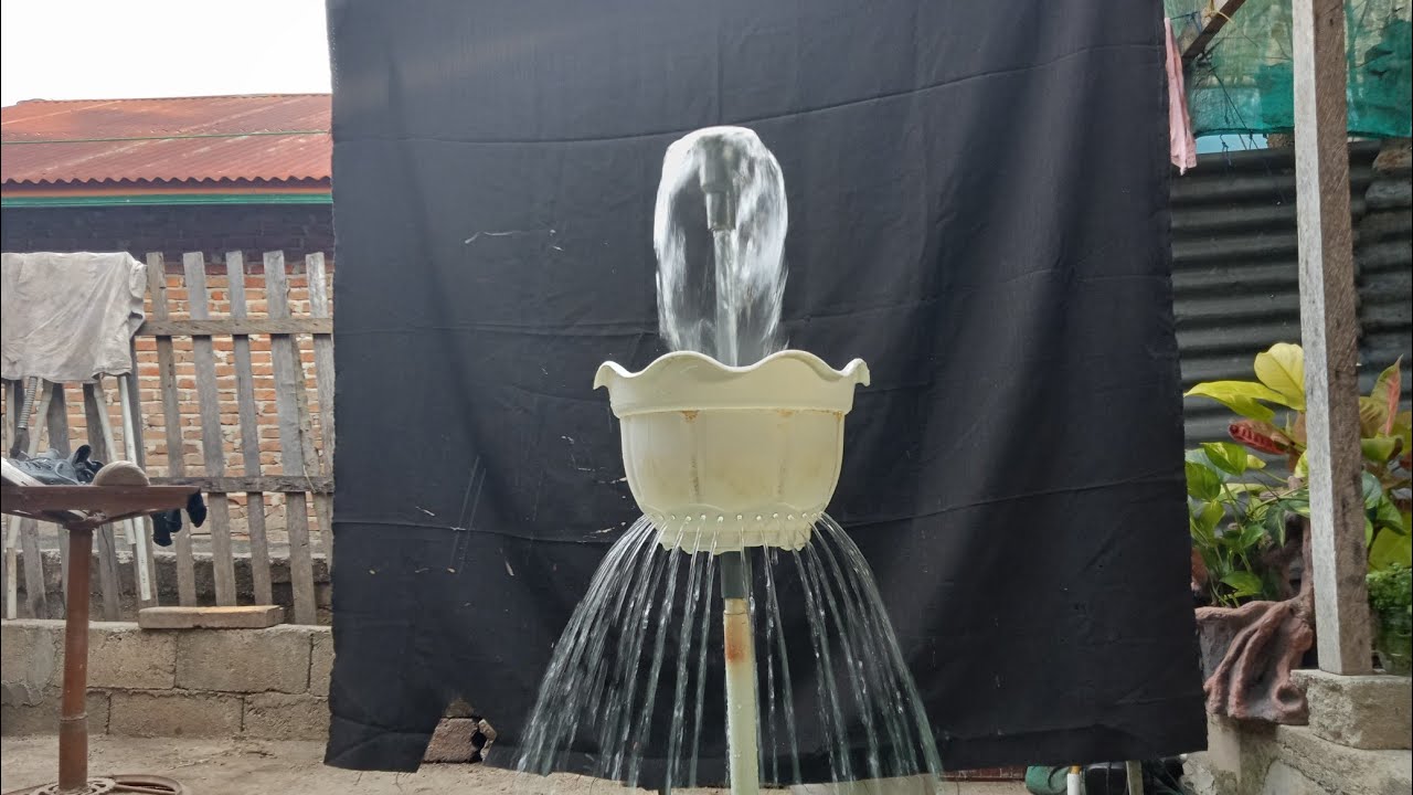 Cara membuat Air mancur sederhana