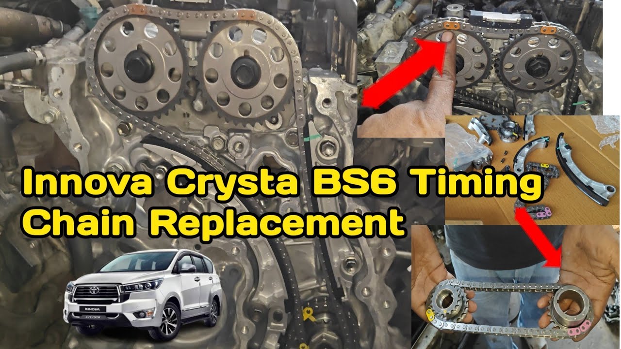 Toyota Innova Crysta BS6 Timing Chain Kit replacement and Water Pump Replace