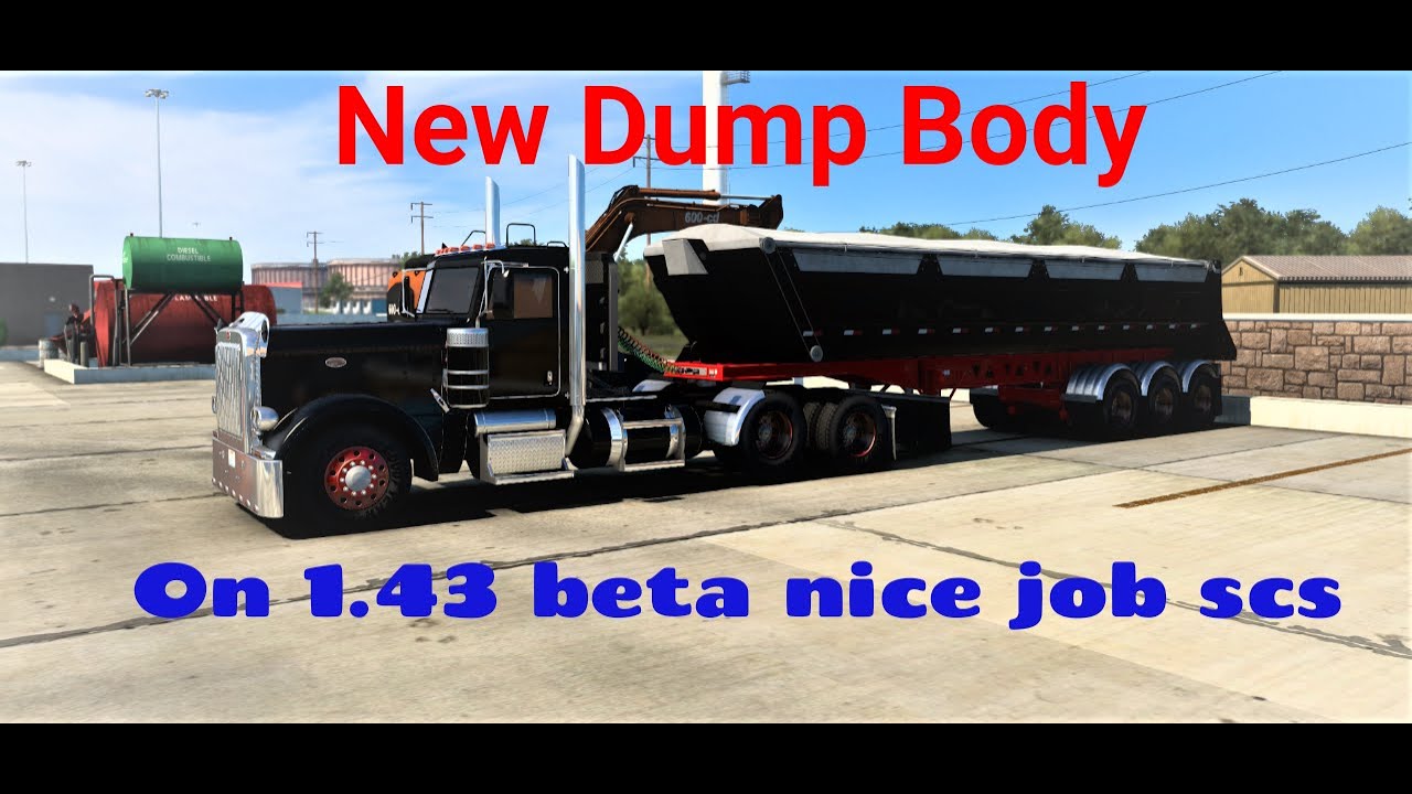 American Truck Simulator 1.43 BETA New Dump Truck Body