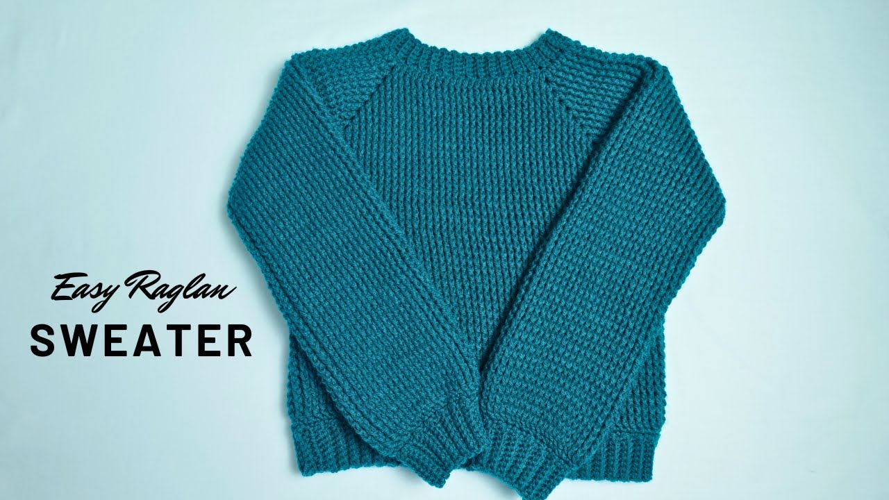 Easy Raglan Crochet Sweater | Beginner Friendly Top Down Sweater Tutorial
