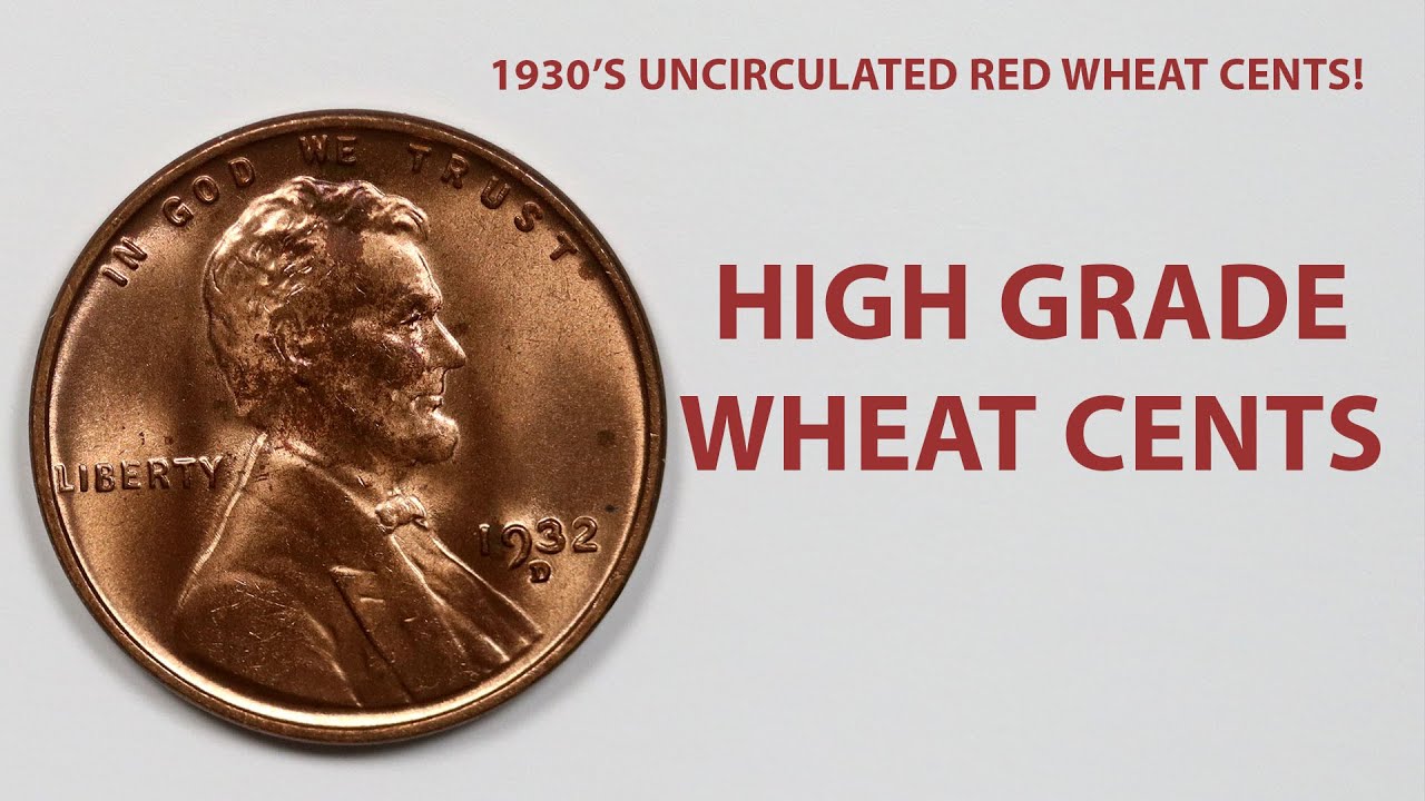1930'S Uncirculated BU Red Wheat Cent Collection!