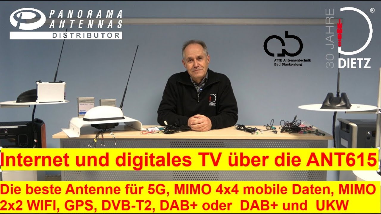 Dietz ANT615: Unsere beste Antenne für TV (DVB-T2) und DAB+, 5G, 4G, WLAN, GPS