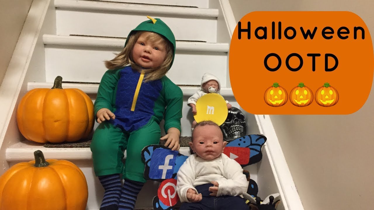 Reborn Baby and Toddler Halloween OOTD