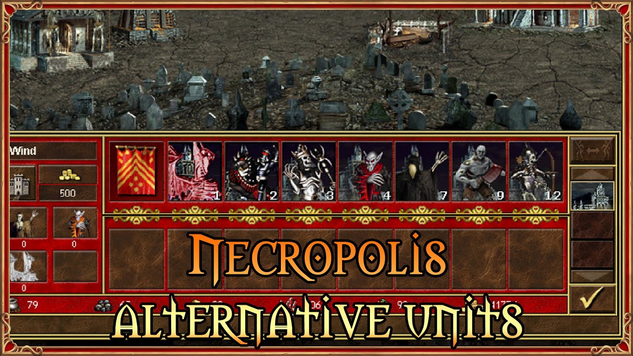 Necropolis Alternative units with shooting Skeleton archer - Heroes 3 Alternative units mod (ERA 3)