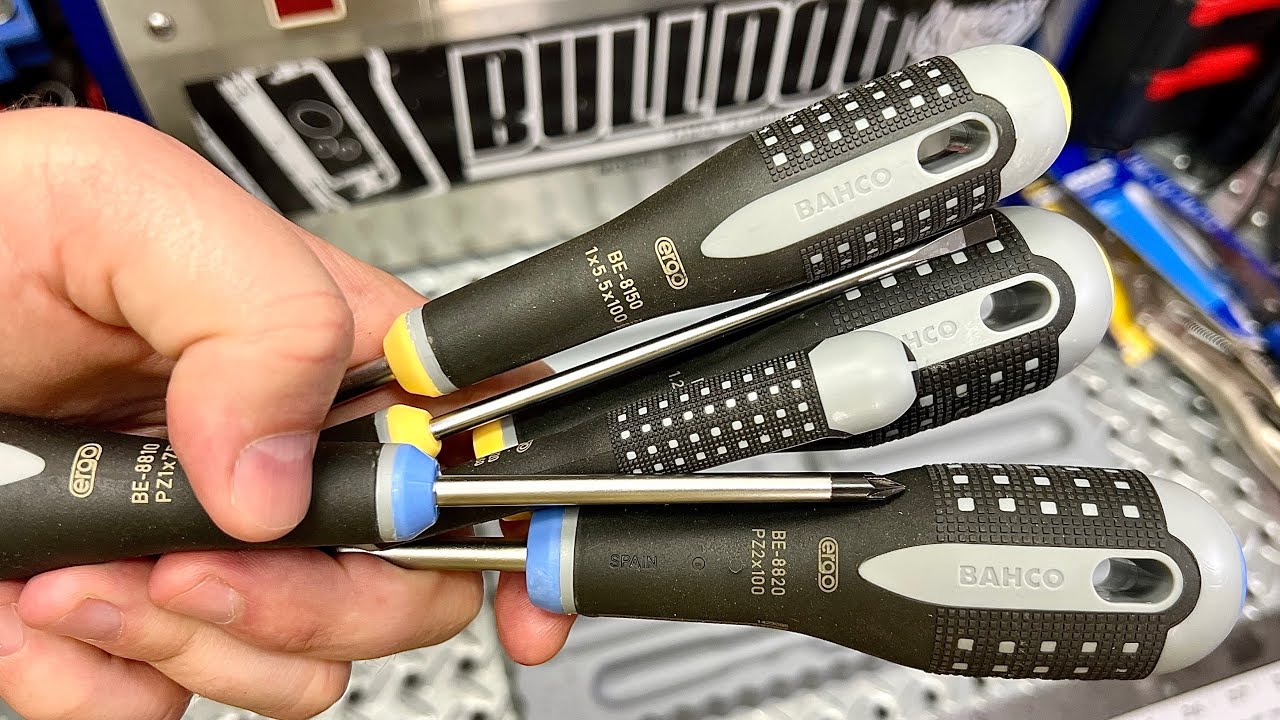 European Quality? - BAHCO - 9882 BE-9882 Slot/Pozi Ergo Screwdriver Set (6 Pieces)