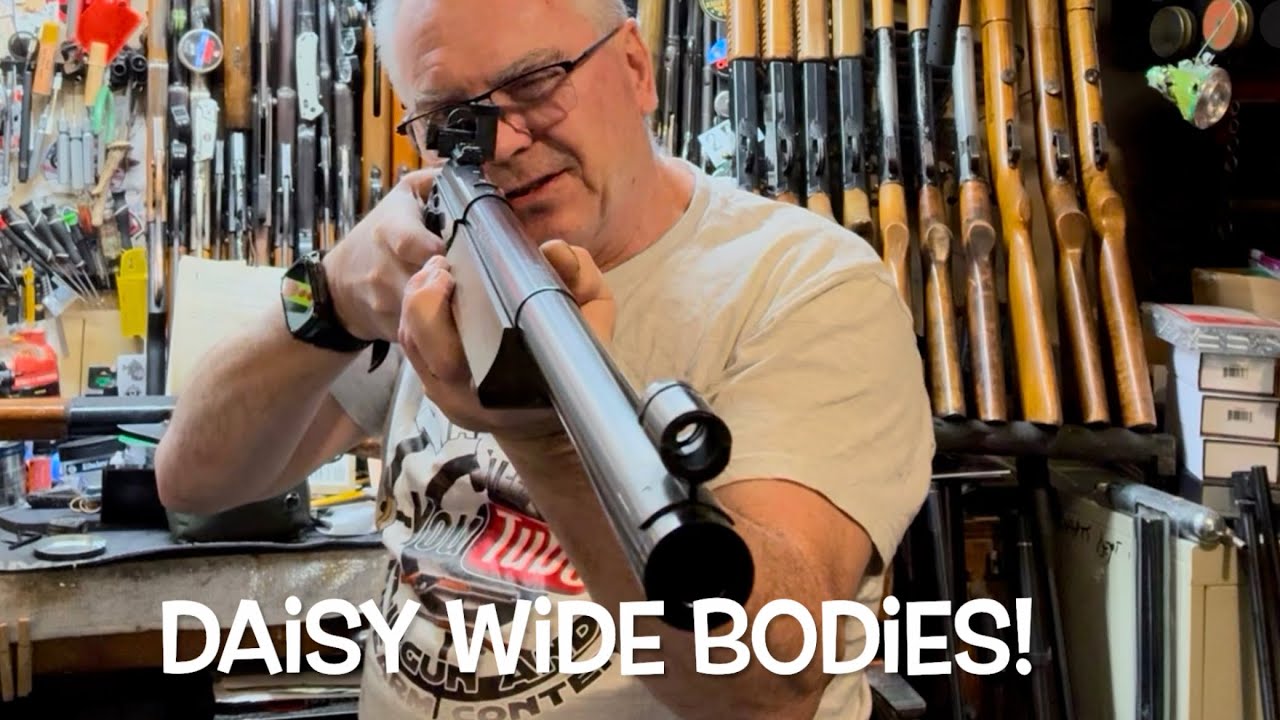Изучение истории пневматического ружья Daisy Wide Body BB Gun с моделями 95, 99, 299 и двумя 499b...