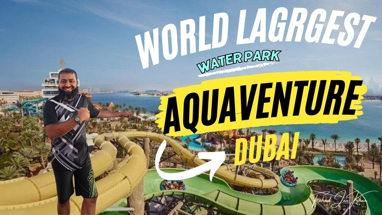 World's Largest Water Park! Atlantis Aquaventure Dubai | Water Slides 2024