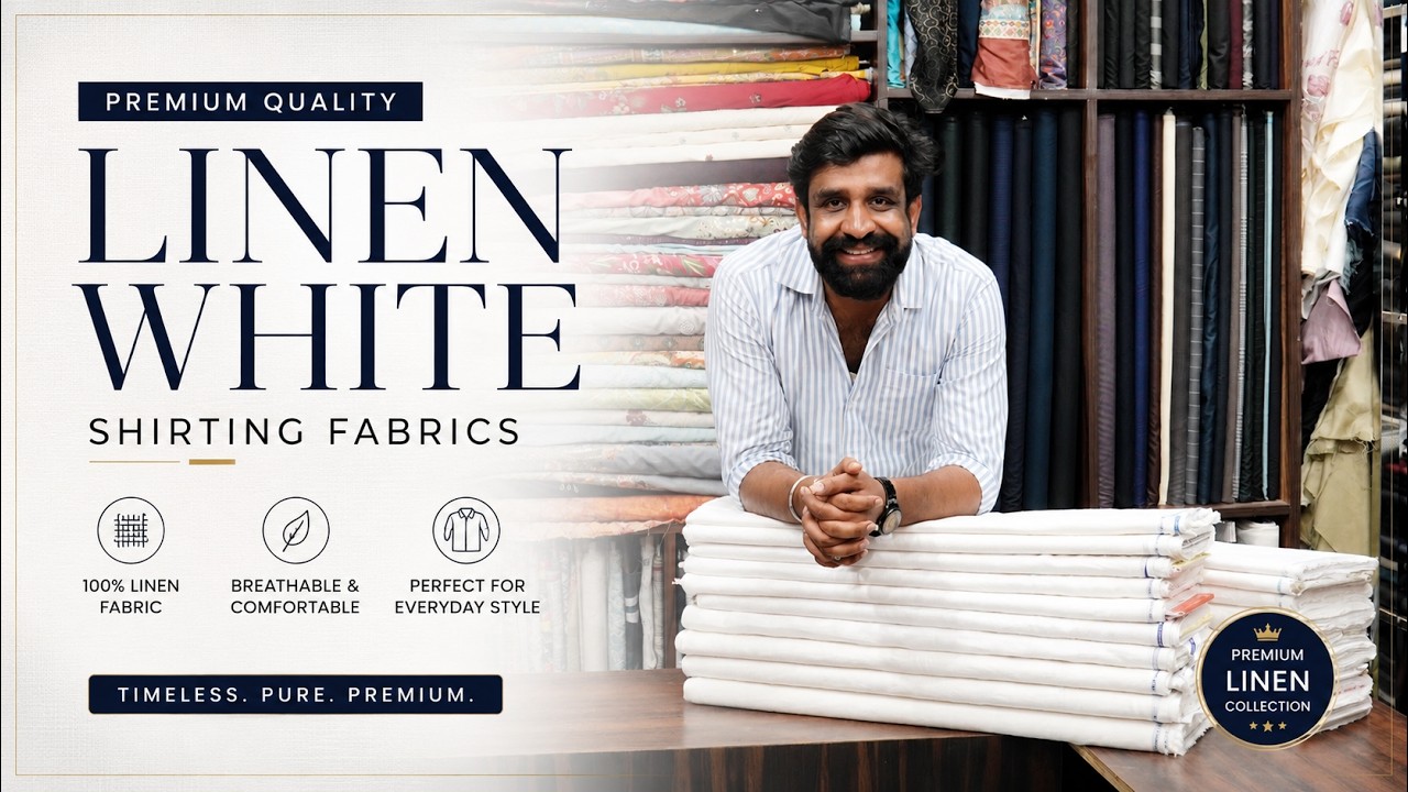 Linen White Collection | Premium Original Men&rsquo;s Wear Fabrics