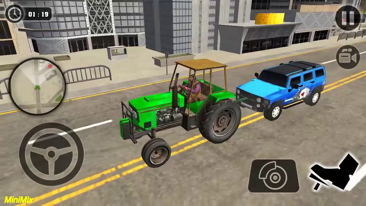 Süper Güçlü traktör ile araba kurtarma | Tractor games ट्रैक्टर वीडियो ट्रैक्टर खेल