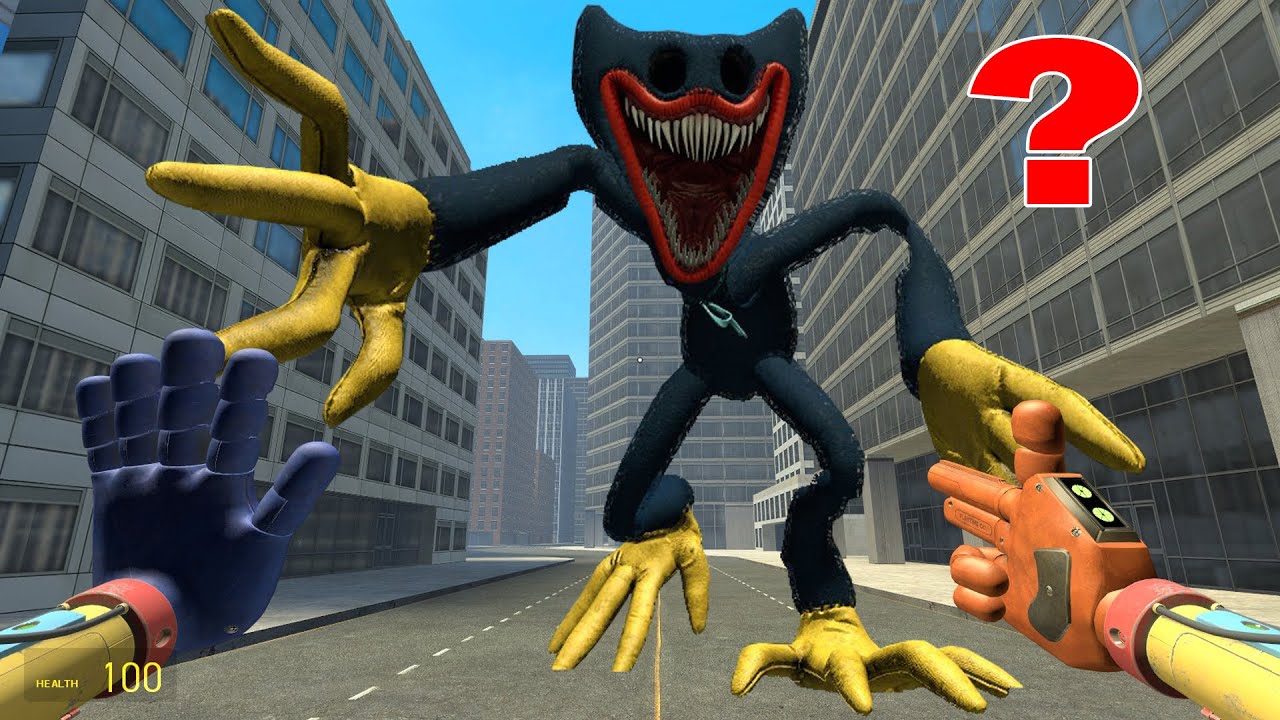 HUGGY WUGGY FROM POPPY PLAYTIME APPEARS ACROSS THE GOLDEN CITY! | Garry's mod Animation