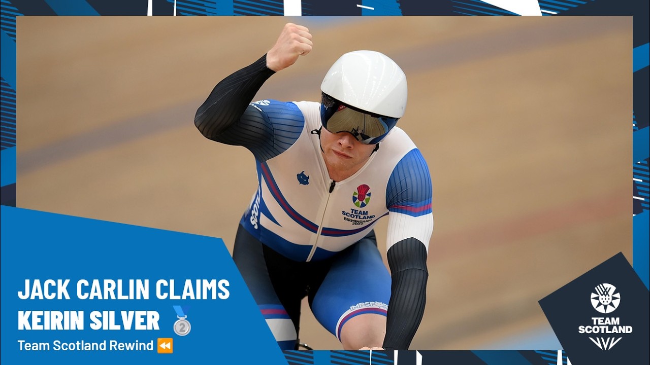 Jack Carlin claims Keirin Silver - Birmingham 2022