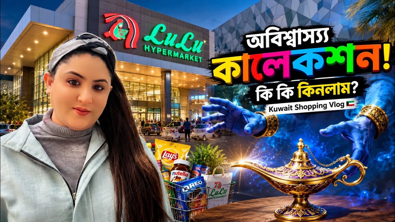 কুয়েতে কি কি পাওয়া যায়? অবিশ্বাস্য কালেকশন!🇰🇼🛒🛍️ Kuwait Supermarket Shopping Vlog 🛒✨#lulu 
