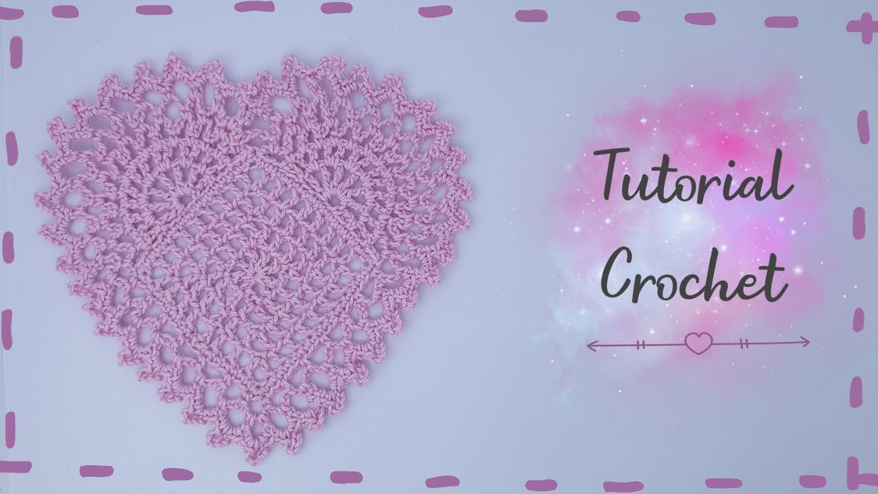 How to Crochet Heart Shape | Tutorial Merajut