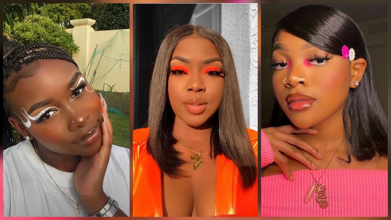 Black Girl Makeup Compilations | Makeup Tutorials on Brown skin and Dark skin women