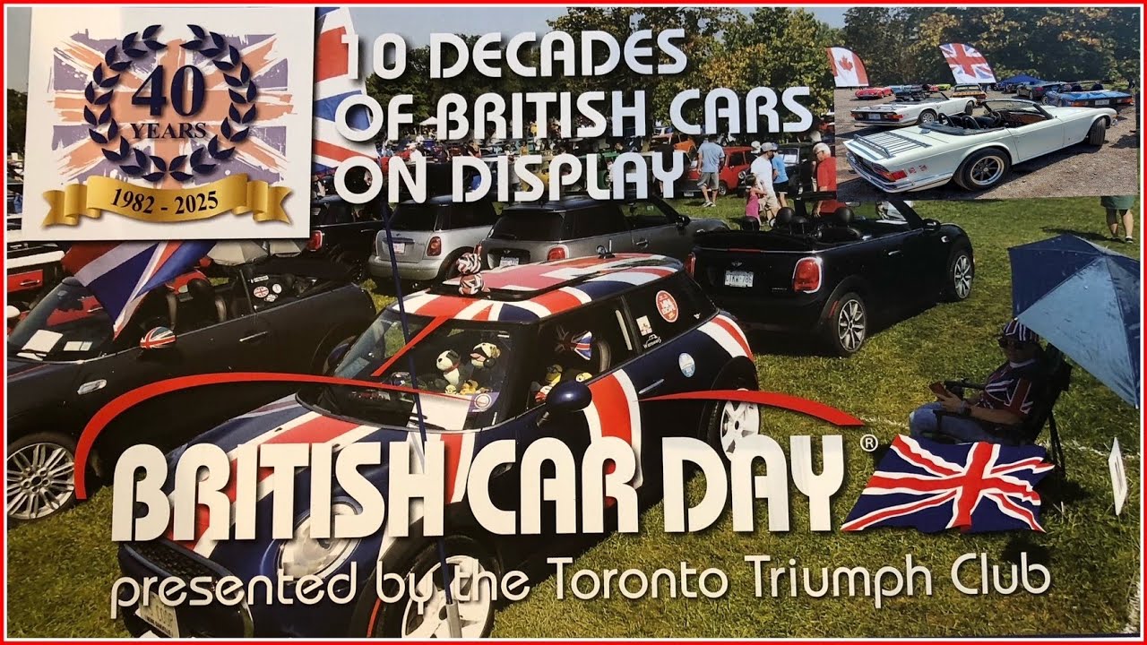 40-й ежегодный День британских автомобилей, организованный клубами Toronto Triumph Clubs, воскрес...