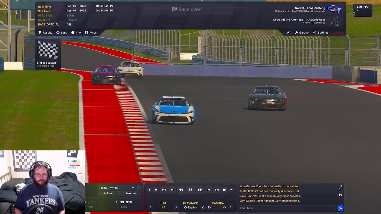 Mike plays IRacing 2026 Season 1 Week 3 NIS Next Gen Cup Car @ Circuit Of The Americas