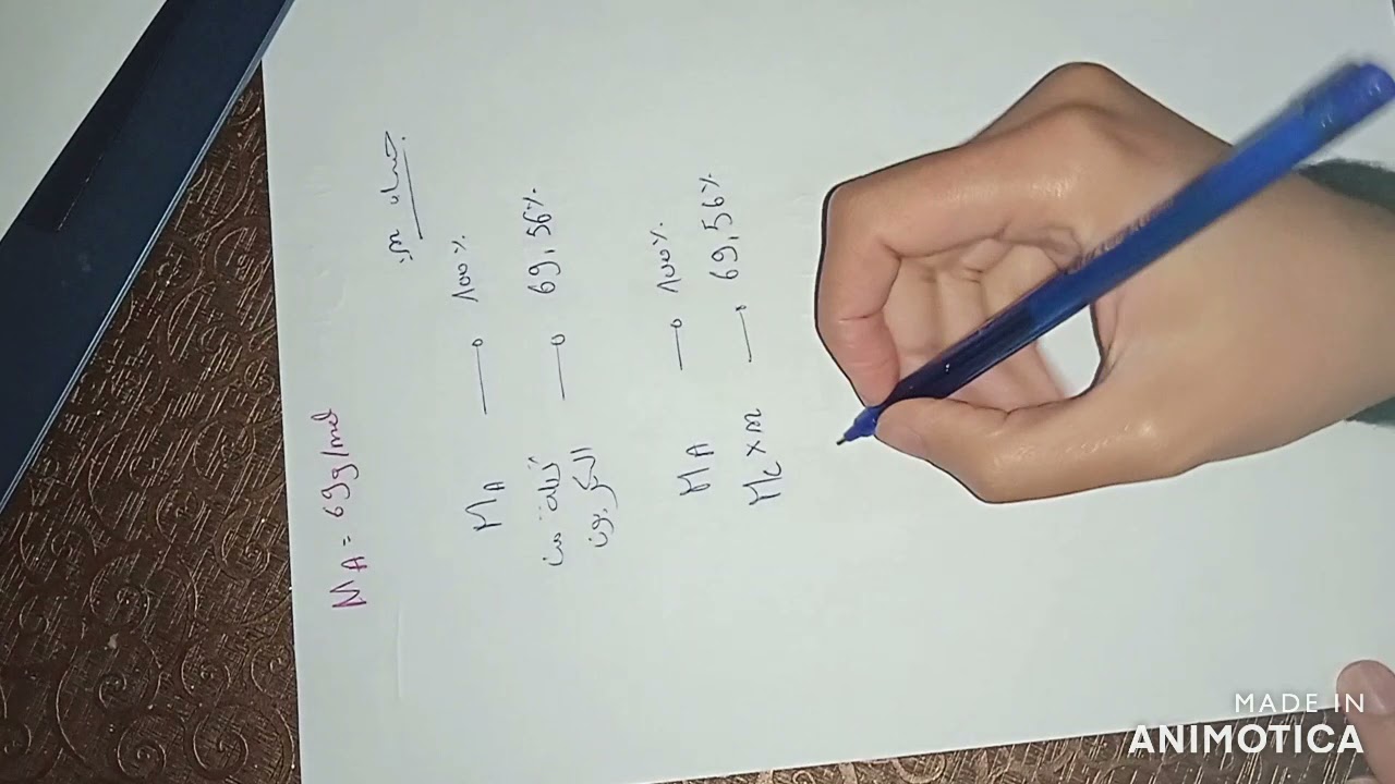 طرق إيجاد الصيغة الجزيئية العامة  للمركبات العضوية