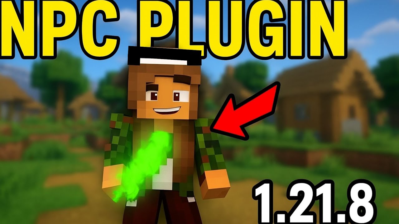 Como Configurar o Plugin de NPC no Minecraft 1.21.8 (Passo a Passo Completo!)