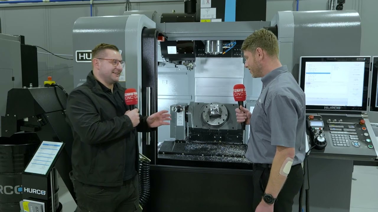 HURCO’s smaller 5-axis machine gives you better finishes and cycle times