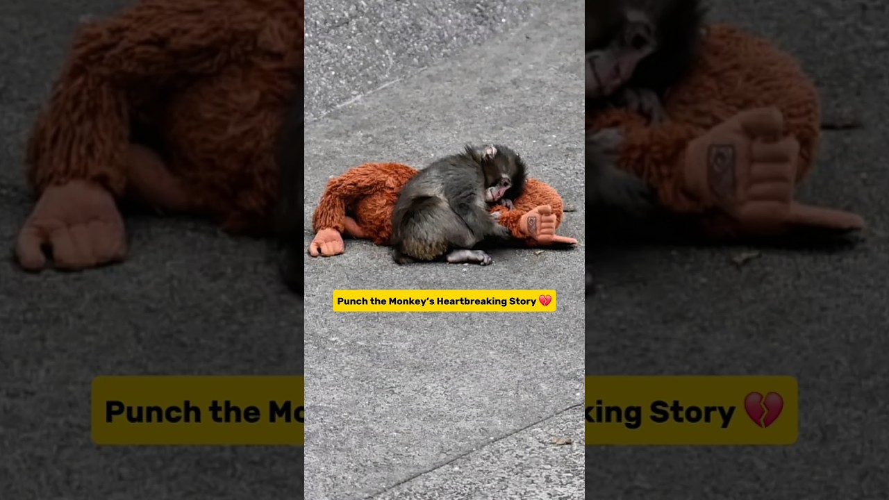 This Baby Monkey&rsquo;s Story Made Millions Cry 😢 #shorts #monkey #animals #emotional #sadstory #wildlife